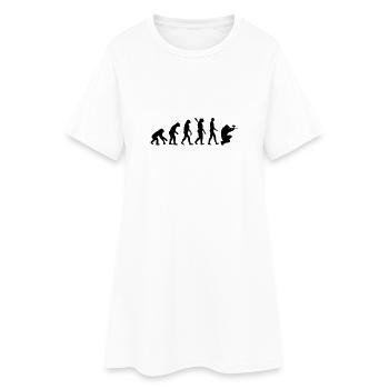 Paintball - Frauen T-Shirt-Kleid - Weiß - Vorne