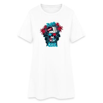 C'est cool - Robe T-shirt Femme - blanc - Devant