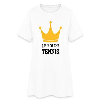Tennis - Sport - Ball - Player - Game - Sportsman - Robe T-shirt Femme - blanc - Devant