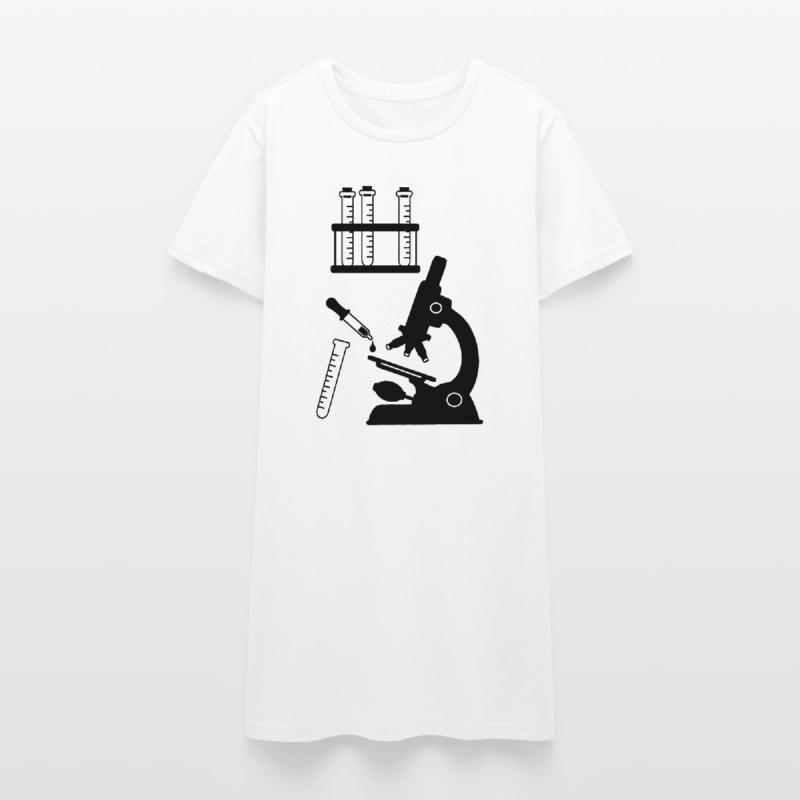 Microscope Laboratory Research Women’s T-Shirt Dress