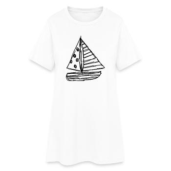 VACANCES. BONNES VACANCES. MAÎTRESSE. MAÎTRE. PROF - Robe T-shirt Femme - blanc - Devant