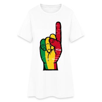 Drapeau du Mali numéro 1 utilisé - Robe T-shirt Femme - blanc - Devant
