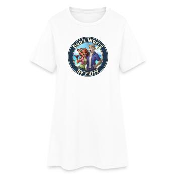 Fursona Be Furry - Robe T-shirt Femme - blanc - Devant