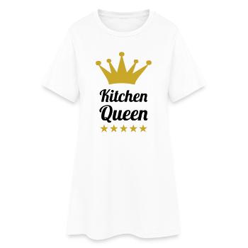 The queen of cooking - Women’s T-Shirt Dress - white - Front
