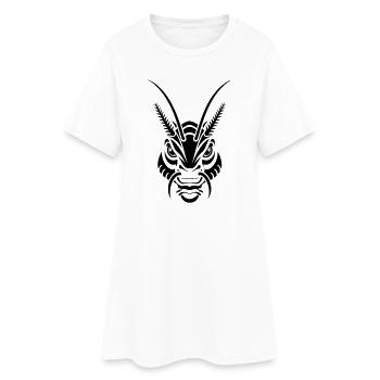 Style de tatouage des masques des insectes mystiques - Robe T-shirt Femme - blanc - Devant
