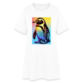 penguin - Women’s T-Shirt Dress - white - Front