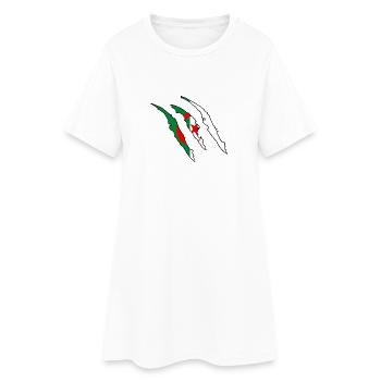 Cadeau griffe natif Algérie Wildland - Robe T-shirt Femme - blanc - Devant