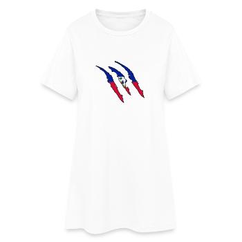 Cadeau griffe Wildland Haïti native - Robe T-shirt Femme - blanc - Devant