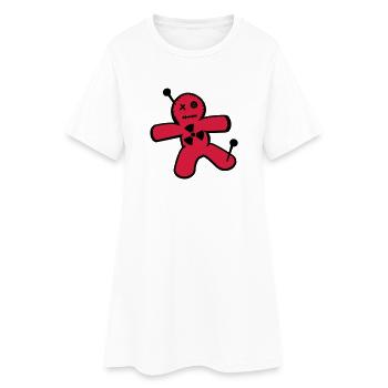 poupée vaudou contre l'énergie nucléaire - Robe T-shirt Femme - blanc - Devant