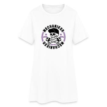 Legendary Mechaniker - Frauen T-Shirt-Kleid - Weiß - Vorne