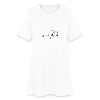 Pêche Evolution poisson - Robe T-shirt Femme - blanc - Devant
