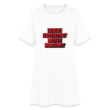 Auf Reisen Gehen Weltreise Reise Geschenk Hobby - Frauen T-Shirt-Kleid - Weiß - Vorne