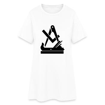 wappen schreiner - Frauen T-Shirt-Kleid - Weiß - Vorne