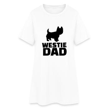 Westie Dad - Robe T-shirt Femme - blanc - Devant
