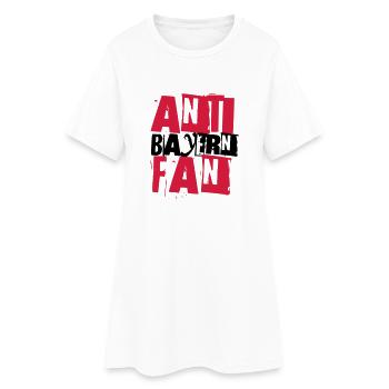 ANTI BAYERN FAN - Frauen T-Shirt-Kleid - Weiß - Vorne