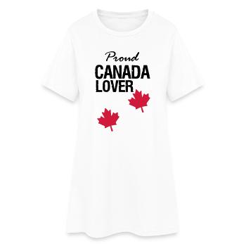 Canada Lover Canada Pays Amérique du Nord Cadeau - Robe T-shirt Femme - blanc - Devant