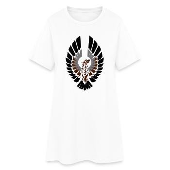 Hawk Tribal - Robe T-shirt Femme - blanc - Devant