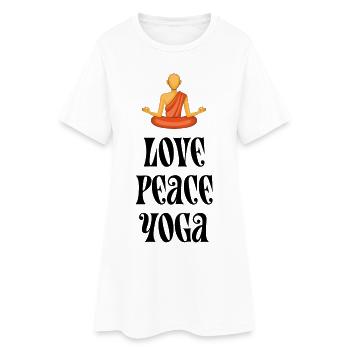 Yoga - Women’s T-Shirt Dress - white - Front