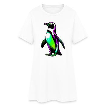 Pingouin - Robe T-shirt Femme - blanc - Devant