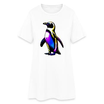 Pingouin - Robe T-shirt Femme - blanc - Devant