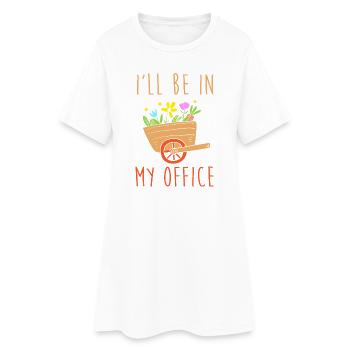 Botaniker - Frauen T-Shirt-Kleid - Weiß - Vorne