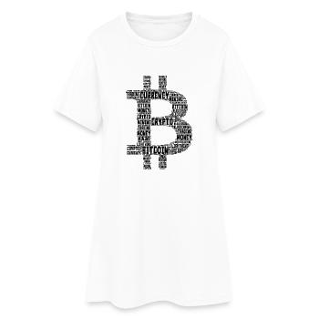 Bitcoin - Robe T-shirt Femme - blanc - Devant