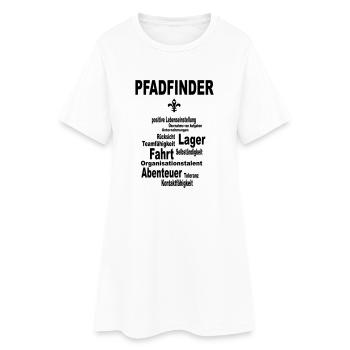 pfadfinder lebenseinstellung - Frauen T-Shirt-Kleid - Weiß - Vorne