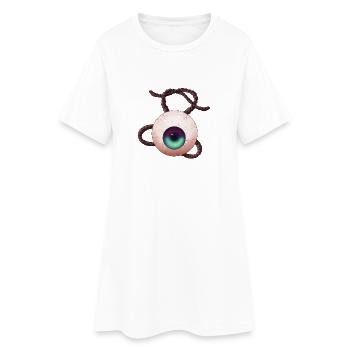 Eyeball - Robe T-shirt Femme - blanc - Devant
