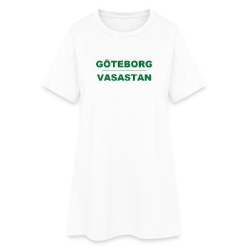 Göteborg Vasastan – Design vert-noir - Robe T-shirt Femme - blanc - Devant