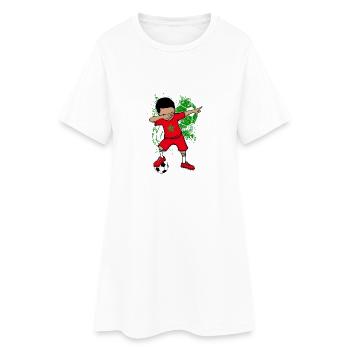 Equipe nationale de football du Maroc WM Dab - Robe T-shirt Femme - blanc - Devant