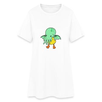 Canetons mutés - Robe T-shirt Femme - blanc - Devant