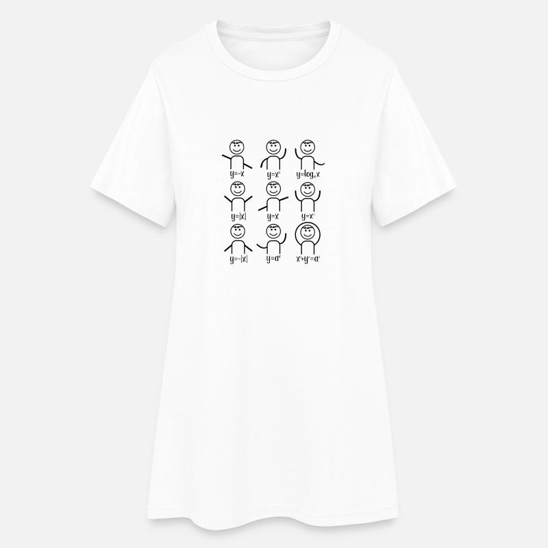 Math teacher algebra dance math - Women’s T-Shirt Dress - white