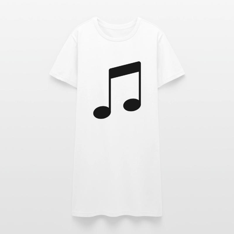 note_icon Frauen T-Shirt-Kleid
