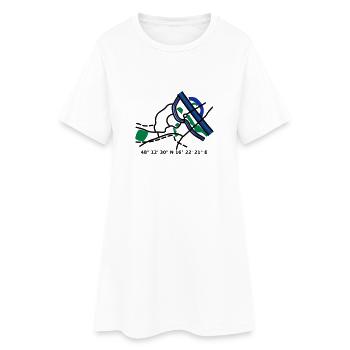 carte de la ville de Vienne Vienne - Robe T-shirt Femme - blanc - Devant