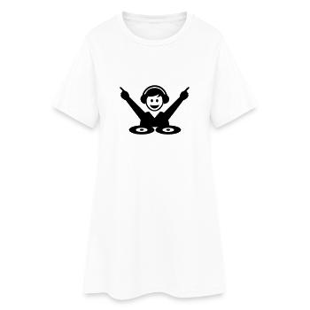 DJ - Robe T-shirt Femme - blanc - Devant