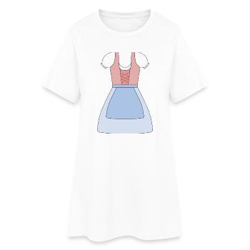 Traditional Bavarian Dirndl Dress Design - Women’s T-Shirt Dress - white - Front