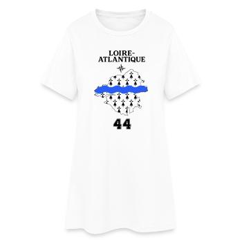 Loire Atlantique 44 - Robe T-shirt Femme - blanc - Devant