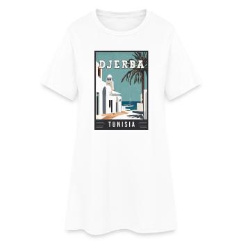 Explore Mediterranean Djerba in Tunisia - Women’s T-Shirt Dress - white - Front