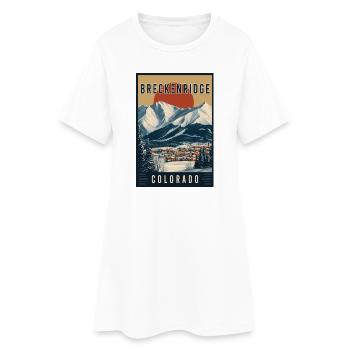 Explorez le paysage de Breckenridge dans le Colorado - Robe T-shirt Femme - blanc - Devant