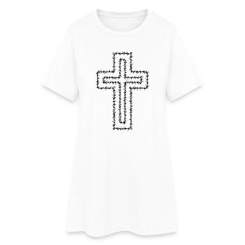 Christian Cross - Robe T-shirt Femme - blanc - Devant