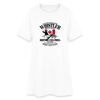 Canada - Snowboarding - Frauen T-Shirt-Kleid - Weiß - Vorne
