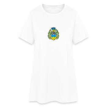 Bautzen 2 - Frauen T-Shirt-Kleid - Weiß - Vorne