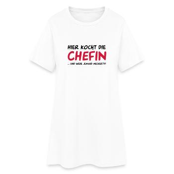Cuisinier - Robe T-shirt Femme - blanc - Devant