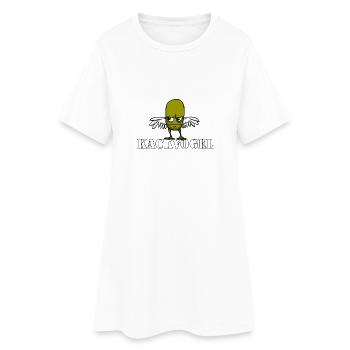 Kackvogel Men's Premium - Frauen T-Shirt-Kleid - Weiß - Vorne