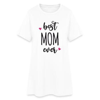 Beste Mutter aller Zeiten - Frauen T-Shirt-Kleid - Weiß - Vorne