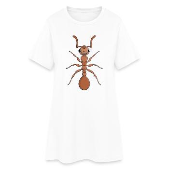Hug an ant - Women’s T-Shirt Dress - white - Front