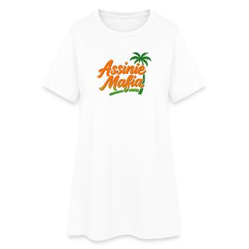 assinie Mafia - Robe T-shirt Femme - blanc - Devant