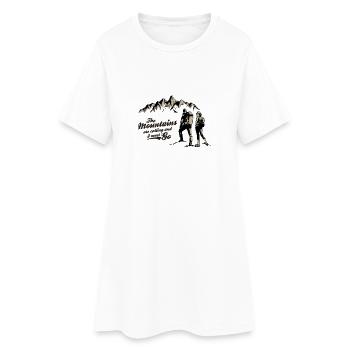 RANDONNÉE - Robe T-shirt Femme - blanc - Devant
