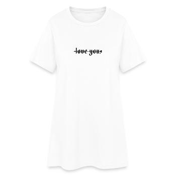 loveyou - Robe T-shirt Femme - blanc - Devant
