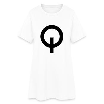 Optimist_Zeichen-svg - Frauen T-Shirt-Kleid - Weiß - Vorne